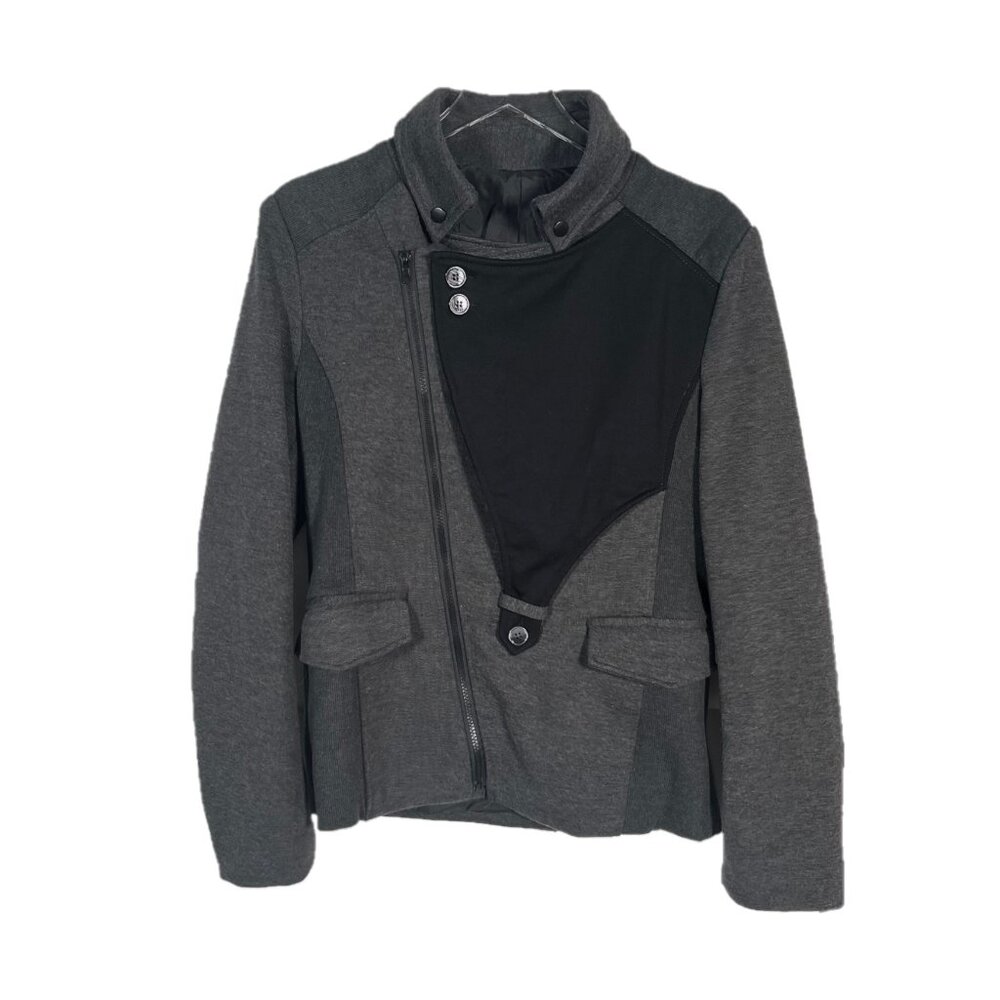 Thelees Zip Front Panel Knit Jacket Size XL
